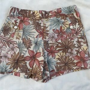 NWOT Janie & Jack Floral Print Flat
Front Sailor Shorts